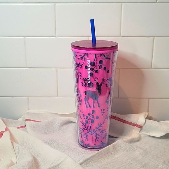 Starbucks Other - NWOT Starbucks 2022 Holiday 24oz Plastic Cold Cup Tumbler